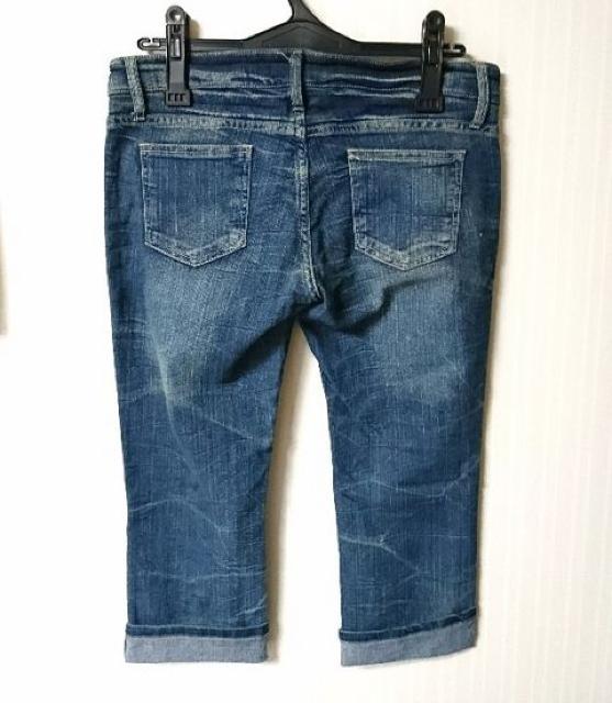 シワ加工 クロップド デニム パンツ★ < 女性ファッション シワ加工 クロップド デニム パンツ★ < 女性ファッションの