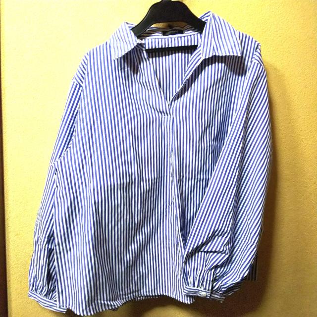 SPINKLE★新品★ビスチェ付ストライプシャツ/M < 女性ファッション  SPINKLE★新品★ビスチェ付ストライプシャツ/M < 女性ファッションの
