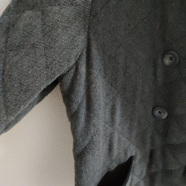 美品☆ショコラフィネローブ アウター カーディガン ダークグレー M < ブランド 美品☆ショコラフィネローブ アウター カーディガン ダークグレー M < ブランドの