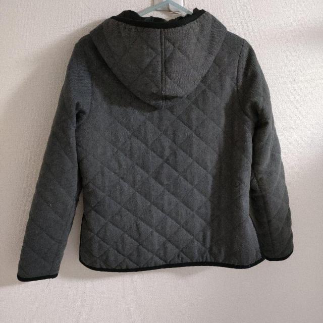 美品☆ショコラフィネローブ アウター カーディガン ダークグレー M < ブランド 美品☆ショコラフィネローブ アウター カーディガン ダークグレー M < ブランドの