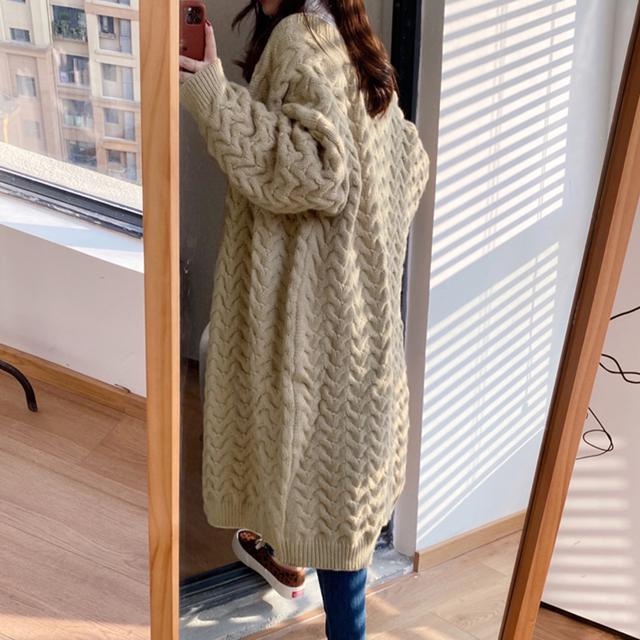 送料無料 新品 ケーブル編みニットカーディガンロング < 女性ファッション  送料無料 新品 ケーブル編みニットカーディガンロング < 女性ファッションの