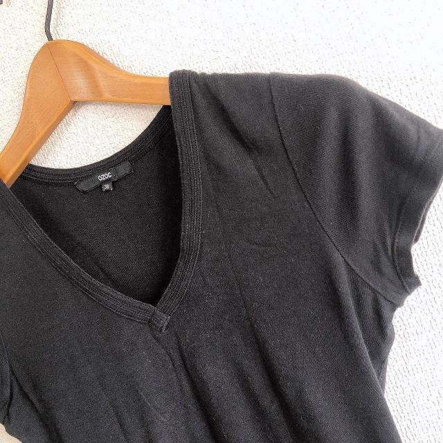 ◆OZOC/オゾック◆シンプル無地Tシャツ★ブラック38サイズ♪シンプルコーデ美品 < ブランド ◆OZOC/オゾック◆シンプル無地Tシャツ★ブラック38サイズ♪シンプルコーデ美品 < ブランドの