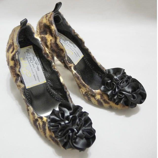 未使用ピッピPippiレオパード柄ファー ヒール35.5(靴ヒ < 女性ファッション  未使用ピッピPippiレオパード柄ファー ヒール35.5(靴ヒ  < 女性ファッションの