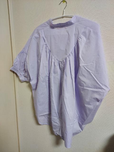 Chez toiバックギャザースキッパーシャツ < 女性ファッション  Chez toiバックギャザースキッパーシャツ < 女性ファッションの
