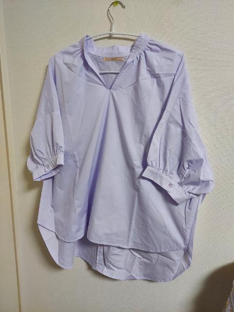 Chez toiバックギャザースキッパーシャツ < 女性ファッション  Chez toiバックギャザースキッパーシャツ < 女性ファッションの