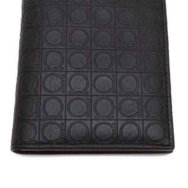 ◆ 本物 美品 ◆ Ferragamo フェラガモ ガンチーニ 長財布 小銭入れなし カーフ レザー ブラック 黒 669412 < ブランド  ◆ 本物 美品 ◆ Ferragamo フェラガモ ガンチーニ 長財布 小銭入れなし カーフ レザー ブラック 黒 669412 < ブランドの