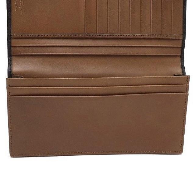 ◆ 本物 美品 ◆ Ferragamo フェラガモ ガンチーニ 長財布 小銭入れなし カーフ レザー ブラック 黒 669412 < ブランド  ◆ 本物 美品 ◆ Ferragamo フェラガモ ガンチーニ 長財布 小銭入れなし カーフ レザー ブラック 黒 669412 < ブランドの