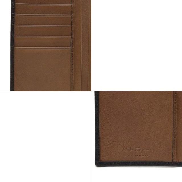 ◆ 本物 美品 ◆ Ferragamo フェラガモ ガンチーニ 長財布 小銭入れなし カーフ レザー ブラック 黒 669412 < ブランド  ◆ 本物 美品 ◆ Ferragamo フェラガモ ガンチーニ 長財布 小銭入れなし カーフ レザー ブラック 黒 669412 < ブランドの