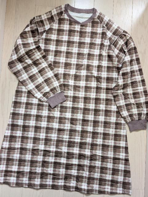 160★GITA★チェック柄カットソーワンピース★新品★送料無料 < キッズ/ベビー  160★GITA★チェック柄カットソーワンピース★新品★送料無料 < キッズ/ベビーの