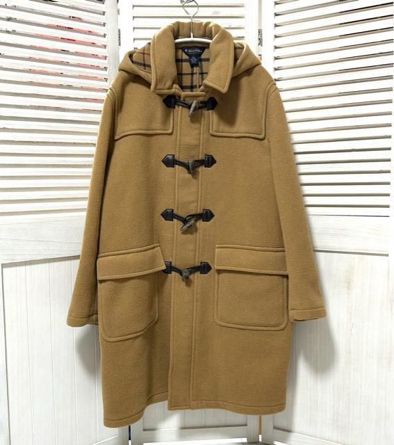 美品 ブルックスブラザーズ ダッフルコート Lサイズ ロング 裏地チェック < ブランド  美品 ブルックスブラザーズ ダッフルコート Lサイズ ロング 裏地チェック < ブランドの