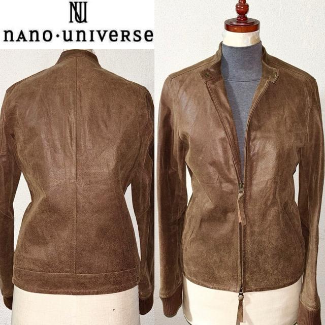 美品 nano universe ナノユニバース 革 レザー ジャケット ライダース セレクト ドメス アメカジ ワークミリタリー < 男性ファッション 美品 nano universe ナノユニバース 革 レザー ジャケット ライダース セレクト ドメス アメカジ ワークミリタリー < 男性ファッションの