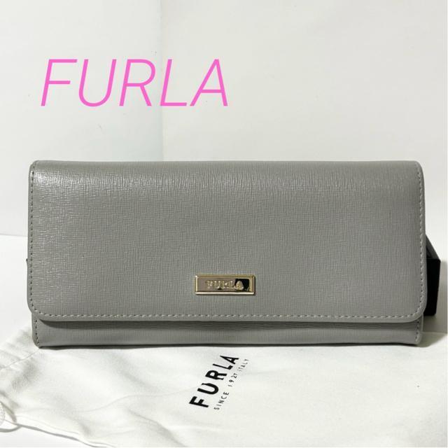 FURLA �t���� �N���V�b�N �o�C�t�H�[���h ��܂蒷���z ���z �����O �E�H���b�g ���U�[ �v �O���[ ���f�B�[�X  �� �����t�@�b�V������ 