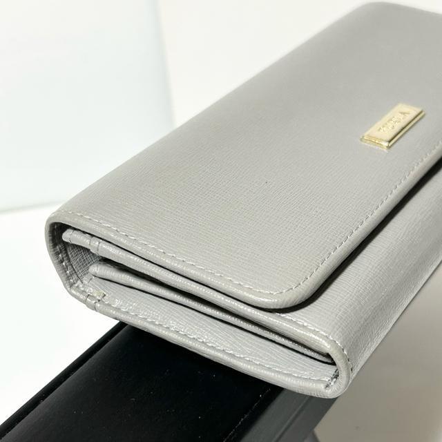 FURLA �t���� �N���V�b�N �o�C�t�H�[���h ��܂蒷���z ���z �����O �E�H���b�g ���U�[ �v �O���[ ���f�B�[�X �� �����t�@�b�V������ 