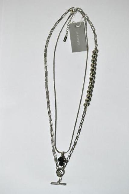 �V�i JEANASIS �W�[�i�V�X �X�g�[���N���X2�����l�b�N���X �V���o�[ ���f�B�[�X �L���C�� �J�W���A�� �G���K���g ���g�p  �� �u�����h�� 