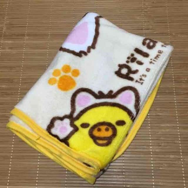 非売品ノベルティ・ねこリラックマ・ブランケット。イエロー < ホビー 非売品ノベルティ・ねこリラックマ・ブランケット。イエロー < ホビーの