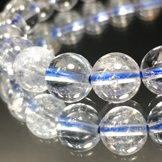 《No.112》天然石デュモルチェライトインクォーツ < 女性アクセサリー/時計  《No.112》天然石デュモルチェライトインクォーツ < 女性アクセサリー/時計の