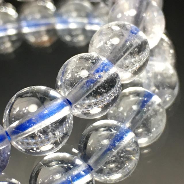 《No.112》天然石デュモルチェライトインクォーツ < 女性アクセサリー/時計  《No.112》天然石デュモルチェライトインクォーツ < 女性アクセサリー/時計の