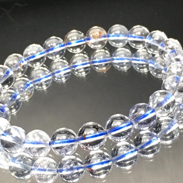 《No.112》天然石デュモルチェライトインクォーツ < 女性アクセサリー/時計  《No.112》天然石デュモルチェライトインクォーツ < 女性アクセサリー/時計の