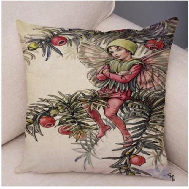 新品 花の妖精 フラワーフェアリー クッションカバー I < インテリア/ライフ  新品 花の妖精 フラワーフェアリー クッションカバー I  < インテリア/ライフの