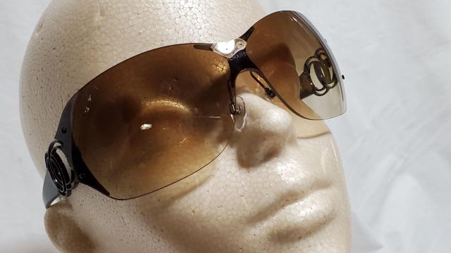 正規レア シャネル ココマークロゴ シールドビッグレンズ メタルコンビサングラス 茶 オープンCCアイコン グラマラスアイウェア < ブランド  正規レア シャネル ココマークロゴ シールドビッグレンズ メタルコンビサングラス 茶 オープンCCアイコン グラマラスアイウェア < ブランドの