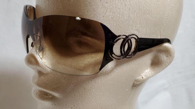 正規レア シャネル ココマークロゴ シールドビッグレンズ メタルコンビサングラス 茶 オープンCCアイコン グラマラスアイウェア < ブランド  正規レア シャネル ココマークロゴ シールドビッグレンズ メタルコンビサングラス 茶 オープンCCアイコン グラマラスアイウェア < ブランドの