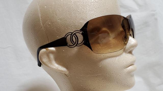 正規レア シャネル ココマークロゴ シールドビッグレンズ メタルコンビサングラス 茶 オープンCCアイコン グラマラスアイウェア < ブランド  正規レア シャネル ココマークロゴ シールドビッグレンズ メタルコンビサングラス 茶 オープンCCアイコン グラマラスアイウェア < ブランドの