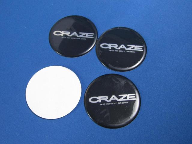 ●VALUE sports オリジナルエンブレム CRAZE アルミホイール センターCAPデカール・ステッカー4枚 < 自動車/バイク ●VALUE sports オリジナルエンブレム CRAZE アルミホイール センターCAPデカール・ステッカー4枚 < 自動車/バイク