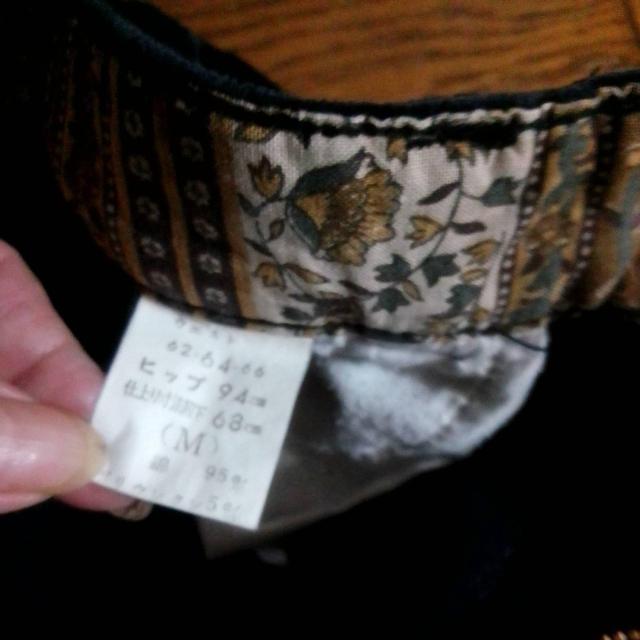 コーディロイ 濃紺 長パンツ 股下57cm 左右ゴム < 女性ファッション コーディロイ 濃紺 長パンツ 股下57cm 左右ゴム < 女性ファッションの