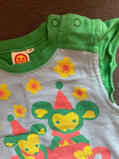 ♯ミルデベリー♯可愛いTシャツ  95だけど小さめかな? < キッズ/ベビー  ♯ミルデベリー♯可愛いTシャツ  95だけど小さめかな? < キッズ/ベビーの