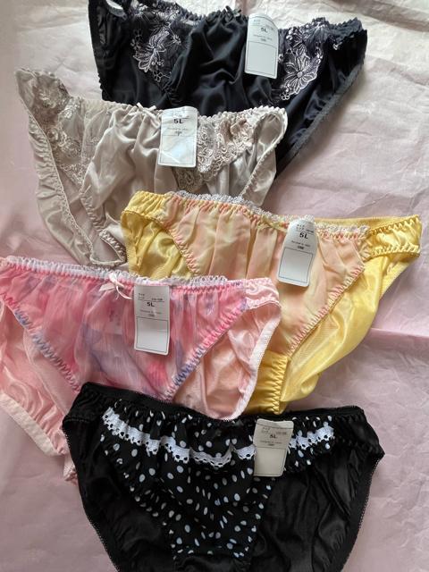 5Lサイズ!5枚セット!光沢ツルツル素材!シフォン使い!あり!高貴品格!色とりどり!エレガント!ショーツ!No.高貴 < 女性ファッション  5Lサイズ!5枚セット!光沢ツルツル素材!シフォン使い!あり!高貴品格!色とりどり!エレガント!ショーツ!No.高貴 < 女性ファッションの