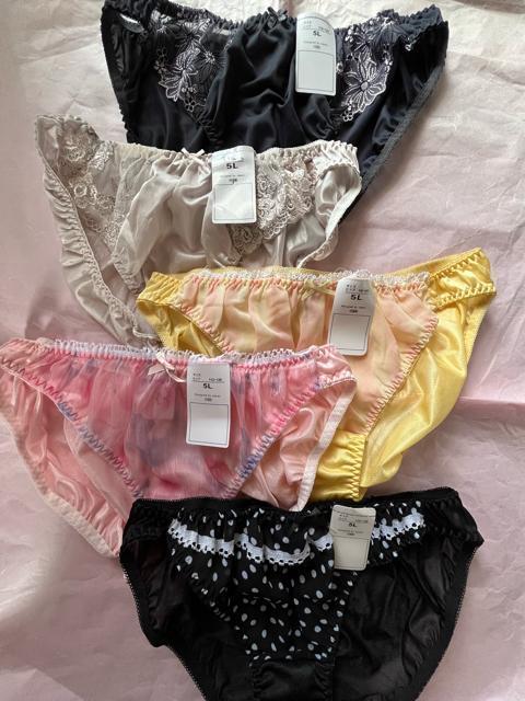 5Lサイズ!5枚セット!光沢ツルツル素材!シフォン使い!あり!高貴品格!色とりどり!エレガント!ショーツ!No.高貴 < 女性ファッション  5Lサイズ!5枚セット!光沢ツルツル素材!シフォン使い!あり!高貴品格!色とりどり!エレガント!ショーツ!No.高貴 < 女性ファッションの