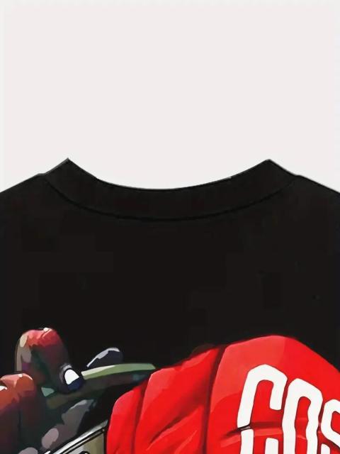 超お買い得990円★メンズ 夏用 グラフィックTシャツ クール パンダ  ブラック 半袖  USAサイズM(日本サイズXL相当) < 男性ファッション  超お買い得990円★メンズ 夏用 グラフィックTシャツ クール パンダ  ブラック 半袖  USAサイズM(日本サイズXL相当) < 男性ファッションの