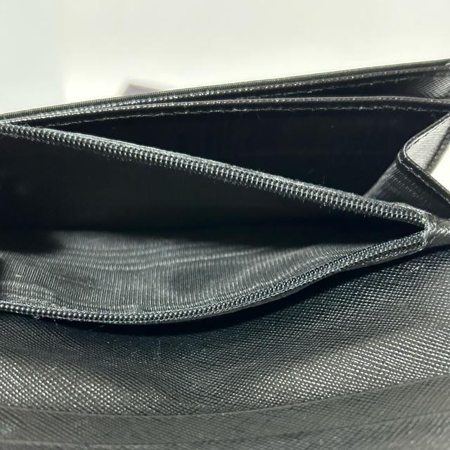 極美品 PRADA プラダ 三角ロゴプレート 二つ折り長財布 ナイロン レザー < ブランド  極美品 PRADA プラダ 三角ロゴプレート 二つ折り長財布 ナイロン レザー < ブランドの