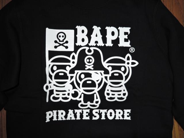新品A BATHING APE PIRATE アベイシングエイプ パイレーツ スウェット L 黒 BAPE MILO 猿 サルロゴ < ブランド 新品A BATHING APE PIRATE アベイシングエイプ パイレーツ スウェット L 黒 BAPE MILO 猿 サルロゴ < ブランドの