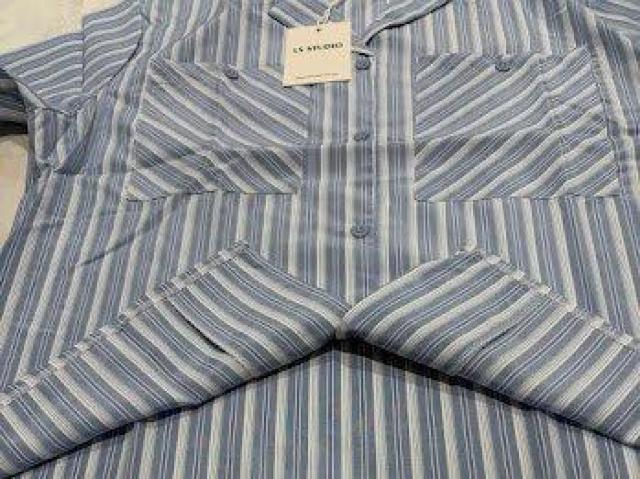 マルチストライプ オープンカラー シャツ < 女性ファッション マルチストライプ オープンカラー シャツ < 女性ファッションの