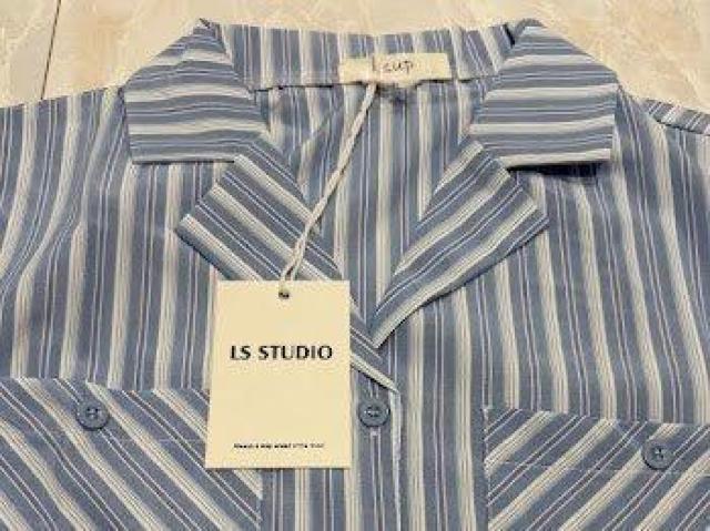 マルチストライプ オープンカラー シャツ < 女性ファッション マルチストライプ オープンカラー シャツ < 女性ファッションの