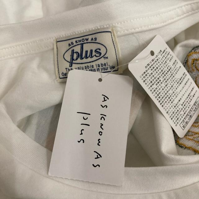 新品 AS KNOW AS plus 楕円ロゴ刺繍 バックプリントビッグ < 女性ファッション 新品 AS KNOW AS plus 楕円ロゴ刺繍 バックプリントビッグ < 女性ファッションの