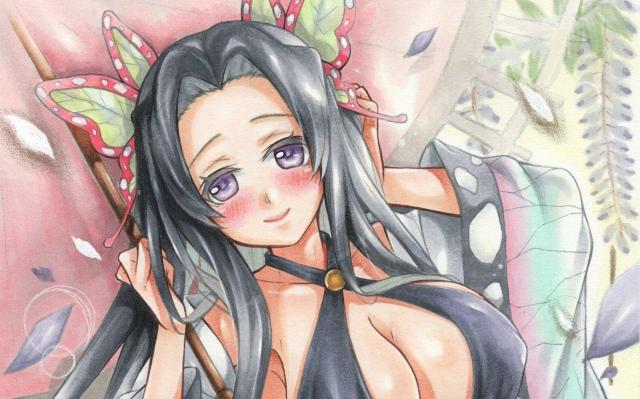 自作イラスト◆鬼滅の刃◆胡蝶カナエ < アニメ/コミック/キャラクター 自作イラスト◆鬼滅の刃◆胡蝶カナエ < アニメ/コミック/キャラクターの