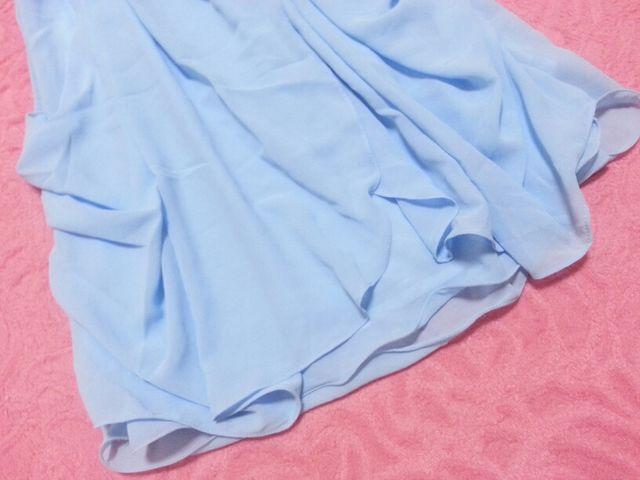 リップ/LIP*2wayシフォンドレープベアチュニック*サックス*新品 < ブランド  リップ/LIP*2wayシフォンドレープベアチュニック*サックス*新品 < ブランドの