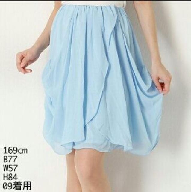 リップ/LIP*2wayシフォンドレープベアチュニック*サックス*新品 < ブランド  リップ/LIP*2wayシフォンドレープベアチュニック*サックス*新品 < ブランドの