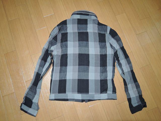 ジョイリッチJOYRICHチェック柄シャツジャケットL灰黒系 < ブランド  ジョイリッチJOYRICHチェック柄シャツジャケットL灰黒系 < ブランドの
