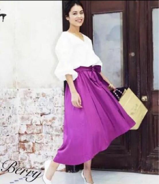 送料無料●フィッシュテールスカート●ミモレ丈【新品】パープル < 女性ファッション  送料無料●フィッシュテールスカート●ミモレ丈【新品】パープル < 女性ファッションの
