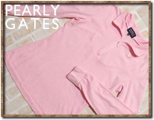 パーリーゲイツ 刺繍入り長袖カットソー ピンク☆やや難 < ブランド パーリーゲイツ 刺繍入り長袖カットソー ピンク☆やや難 < ブランドの