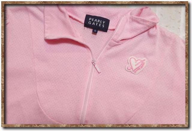 パーリーゲイツ 刺繍入り長袖カットソー ピンク☆やや難 < ブランド パーリーゲイツ 刺繍入り長袖カットソー ピンク☆やや難 < ブランドの