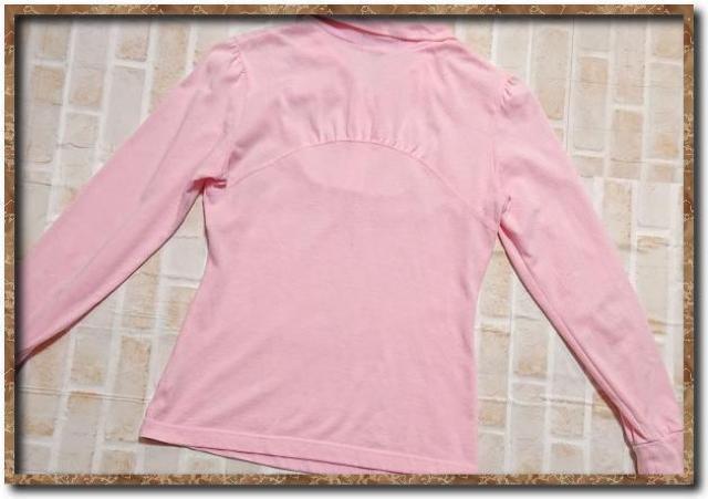 パーリーゲイツ 刺繍入り長袖カットソー ピンク☆やや難 < ブランド パーリーゲイツ 刺繍入り長袖カットソー ピンク☆やや難 < ブランドの