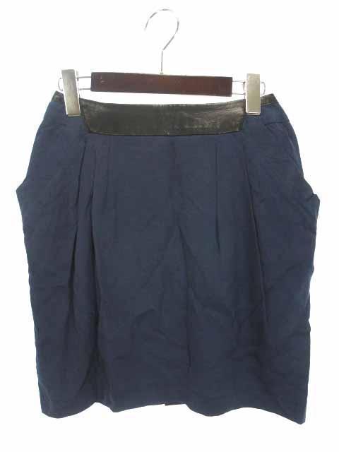 ROSE BUD フレア スカート S 1 テンセル ミニ レザー < 女性ファッション  ROSE BUD フレア スカート S 1 テンセル ミニ レザー  < 女性ファッションの