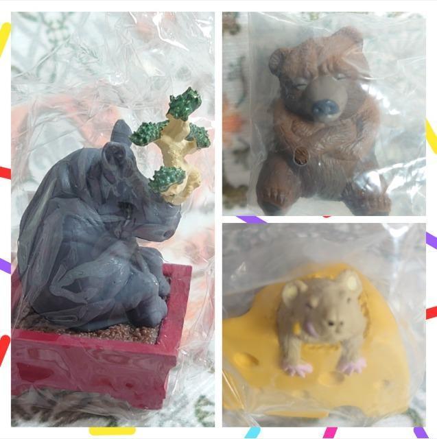 【定形外送料無料】ガチャガチャ○『ダジャレアニマル』3点セット < ホビー 【定形外送料無料】ガチャガチャ○『ダジャレアニマル』3点セット < ホビーの