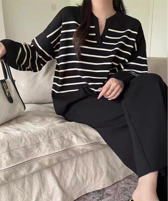 送料無料 新品 ニットセットアップ トップスパンツセット < 女性ファッション  送料無料 新品 ニットセットアップ トップスパンツセット < 女性ファッションの