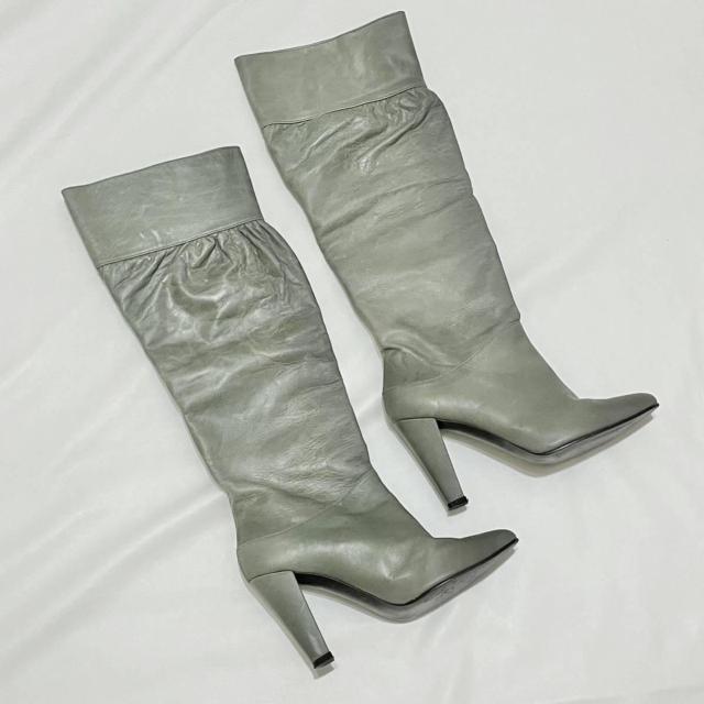 スーコマボニー suecomma bonnieくしゅくしゅレザーブーツ < 女性ファッション  スーコマボニー suecomma bonnieくしゅくしゅレザーブーツ < 女性ファッションの