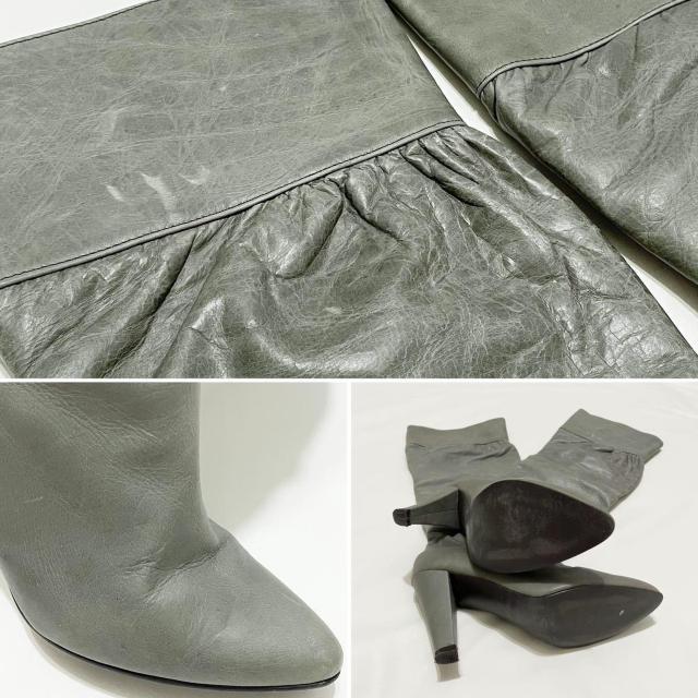 スーコマボニー suecomma bonnieくしゅくしゅレザーブーツ < 女性ファッション  スーコマボニー suecomma bonnieくしゅくしゅレザーブーツ < 女性ファッションの